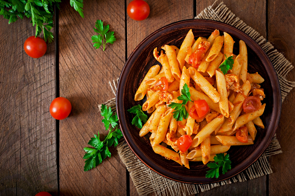 Different types of pasta